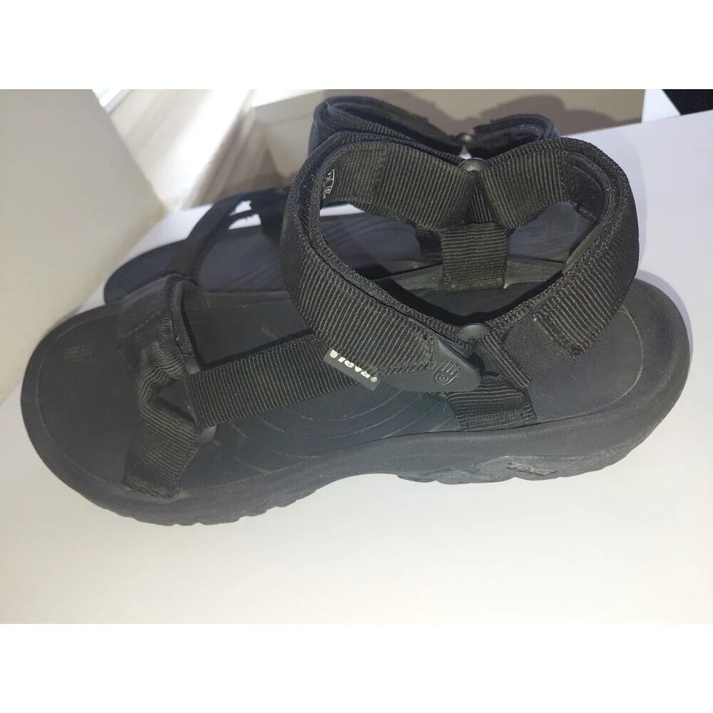 Teva-Men's Size 11 Black Hurricane Textile Upper Casual Sandals WATER,  Hiking.