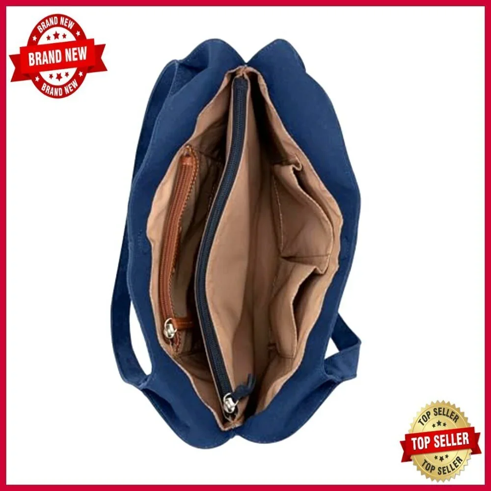 Large Leather Hobo Handbag with Double Shoulder Straps for Everyday Travel