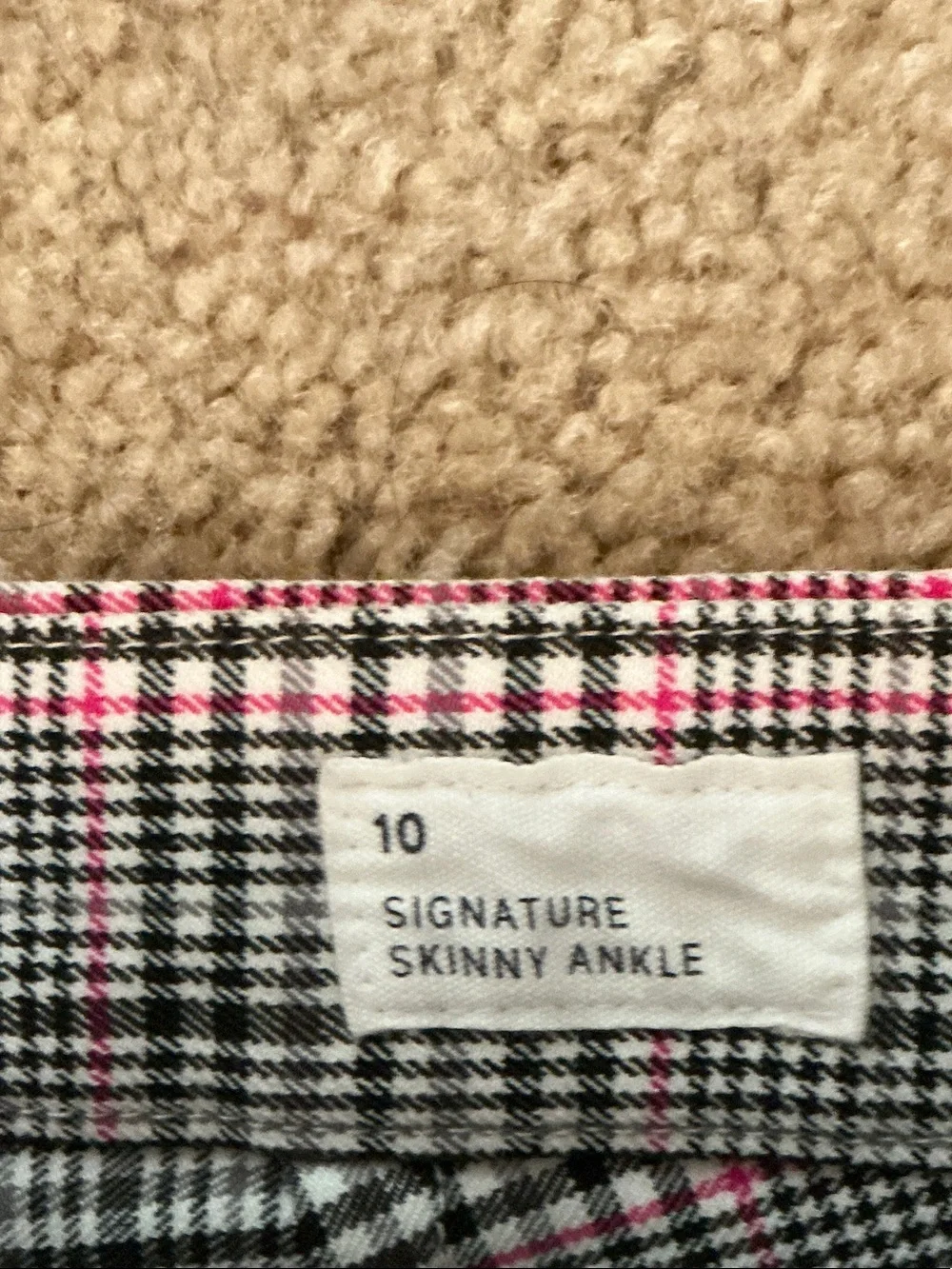 GAP tailored plaid