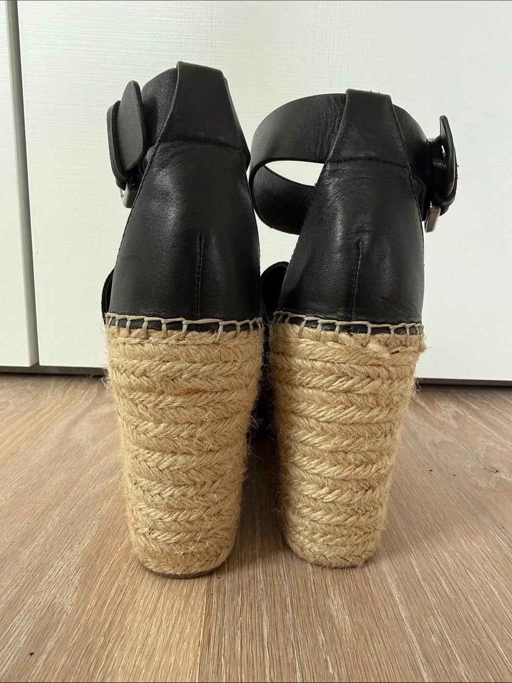 Marc Fisher black espadrille
