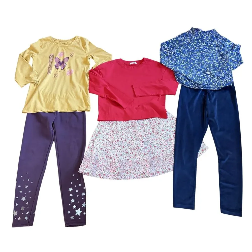 Girls Sz 14 Winter Essential Bundle - Lot of 6, Sweats Long Sleeve Shirts Skirt