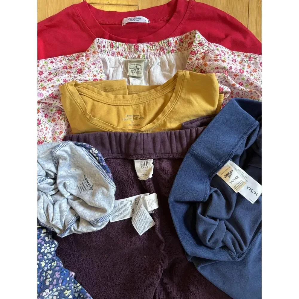Girls Sz 14 Winter Essential Bundle - Lot of 6, Sweats Long Sleeve Shirts Skirt