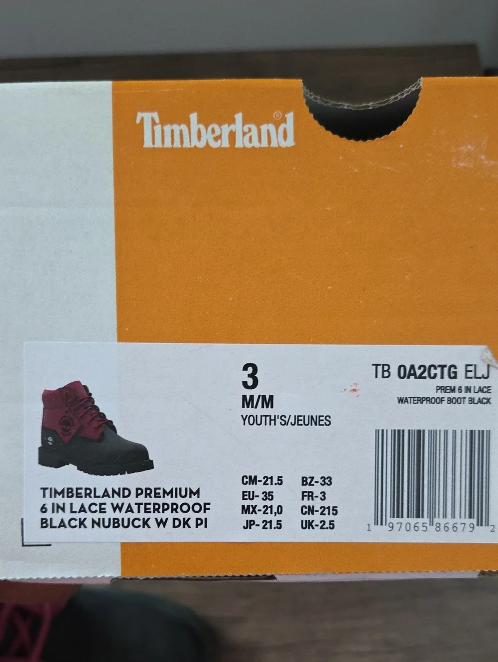 Timberland kids waterproof