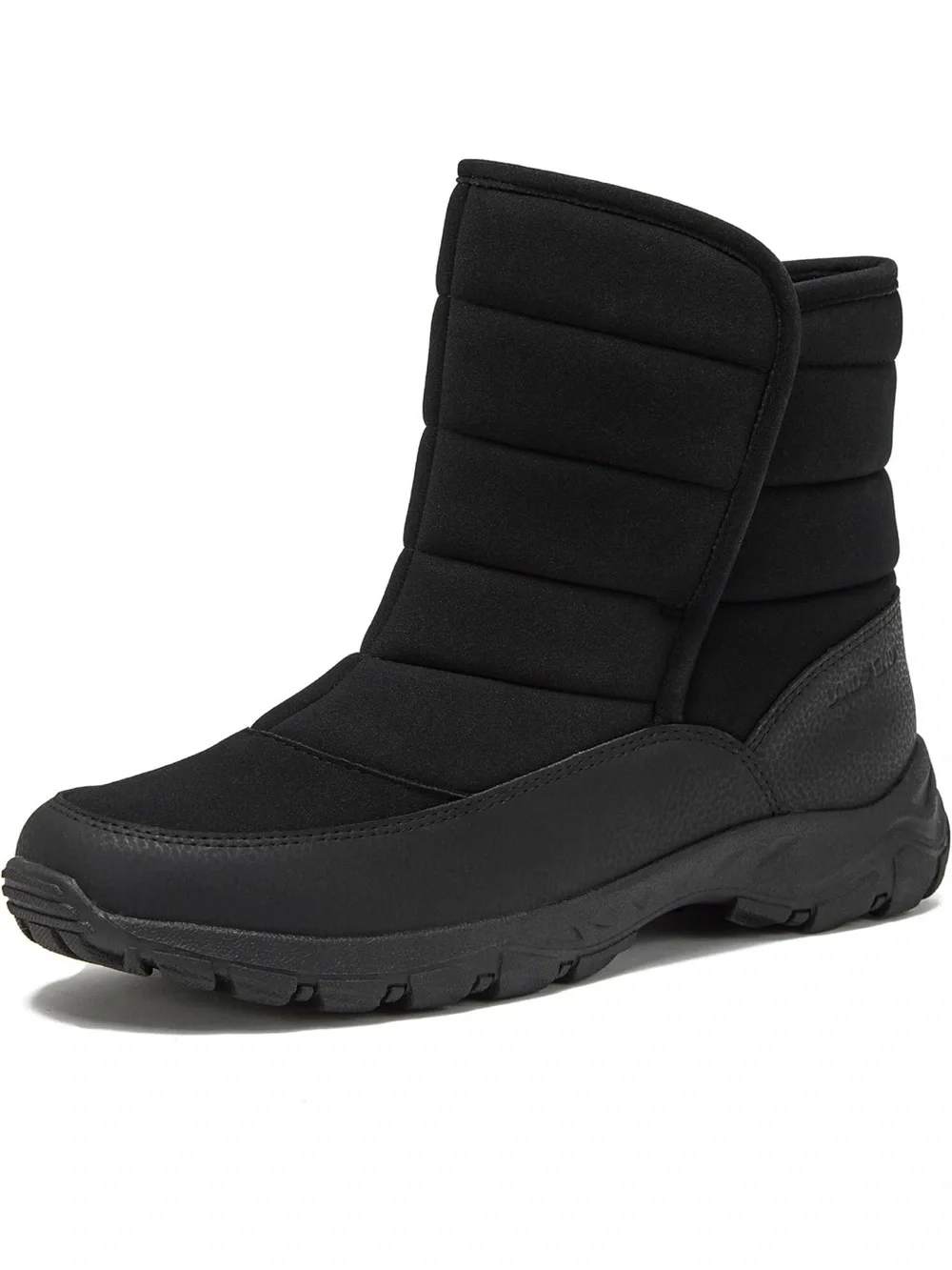 NWT Lands' End Expedition Insulated Waterproof Slip On Black Snow Boots size 11