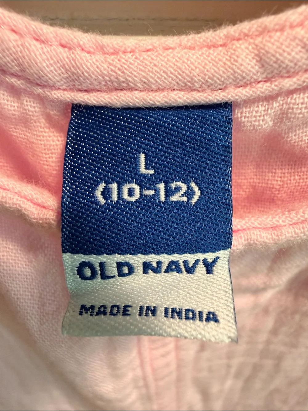 Old Navy Light Pink Cotton Girls' Romper