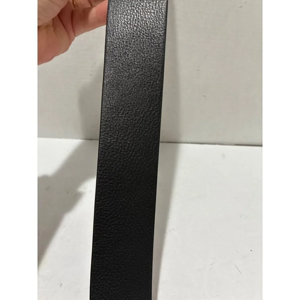 ALLSAINTS MEN'S GENUINE LEATHER BLACK BELT SIZE XL BLACK BUCKLE