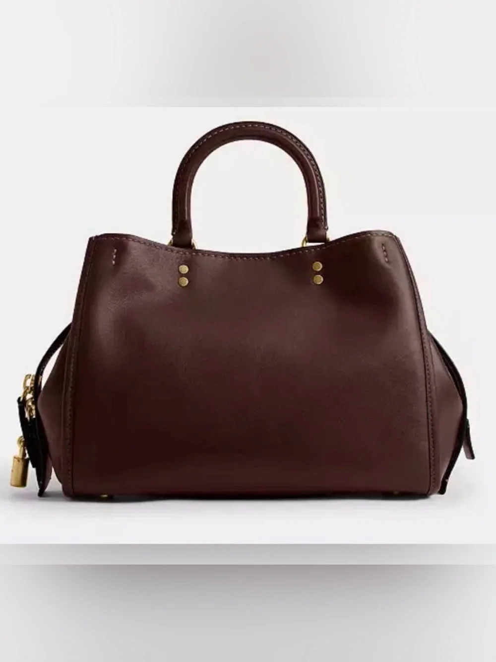 Coach structured leather