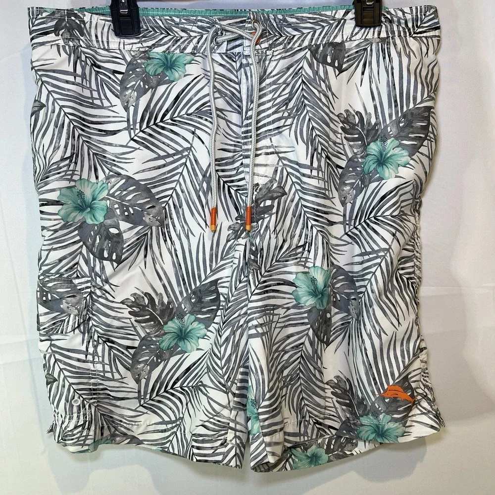 TOMMY BAHAMA Mens BOARD SHORTS BAJA HAWAIIAN‎ SWIM TRUNKS CARGO *read*