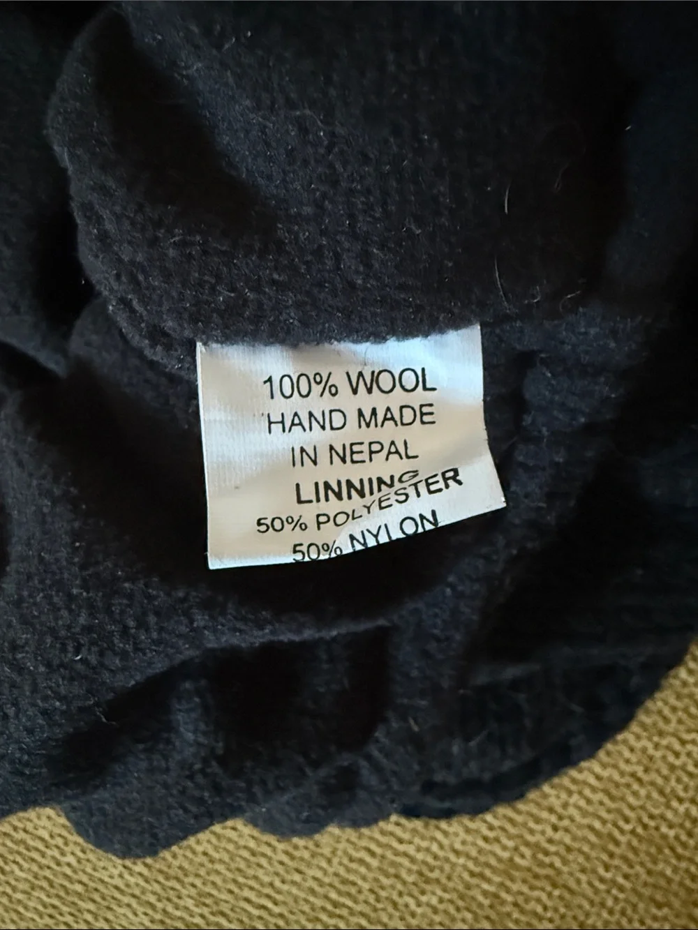 N/A 100% wool