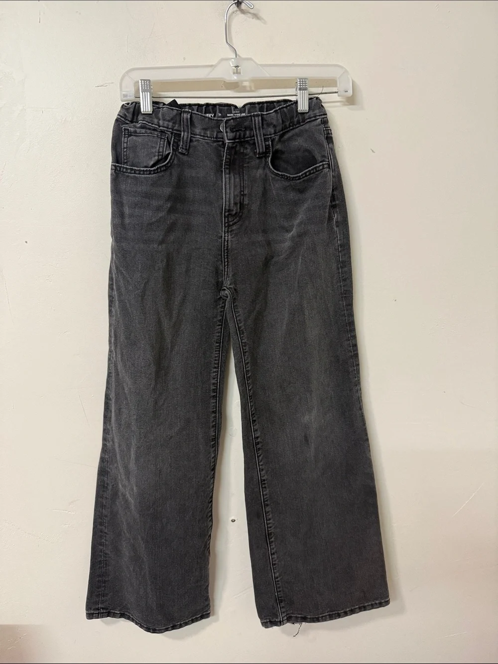 Old Navy Kids Black Washed Straight-Leg Jeans