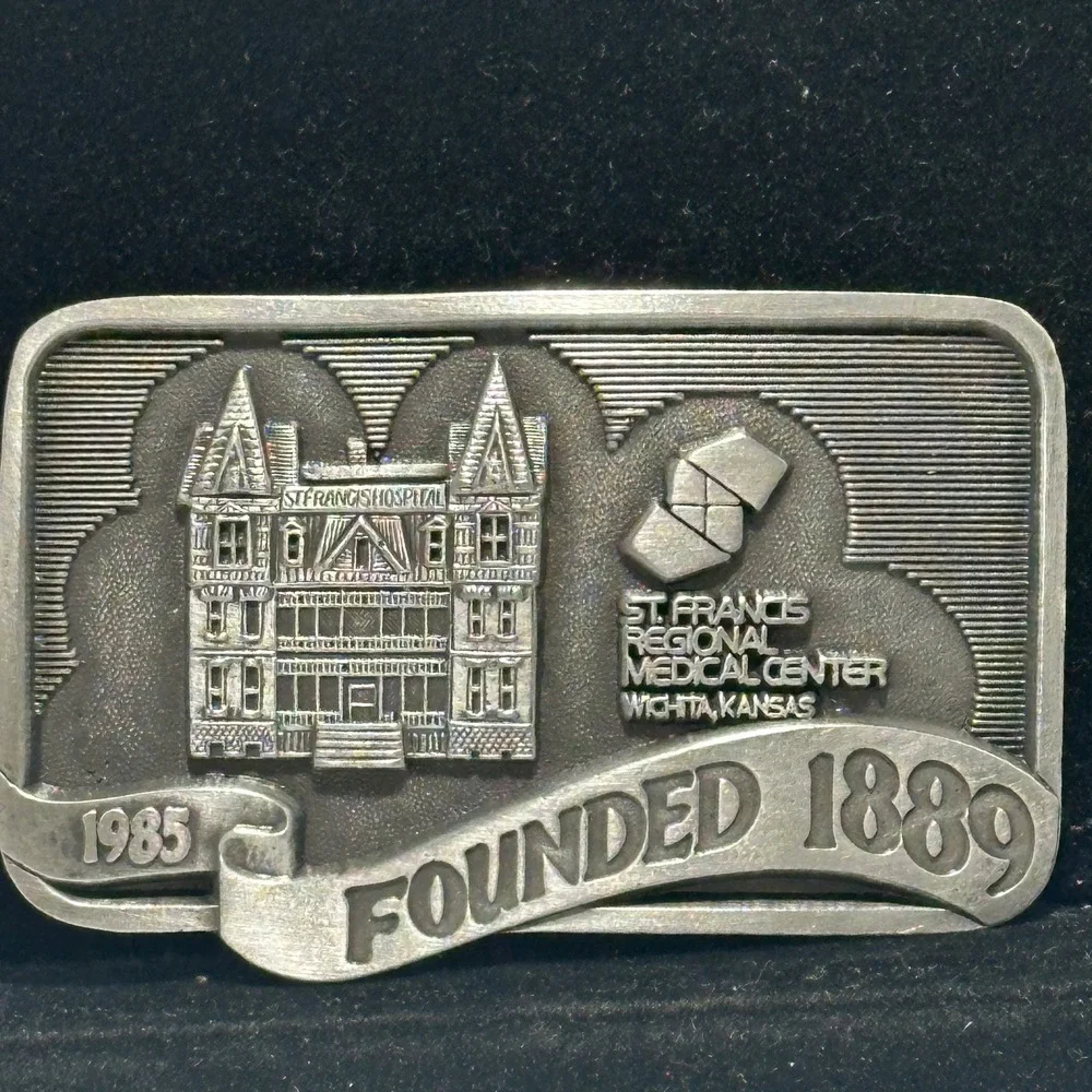 Vintage 1985 St Francis Wichita First Edition 269/1000 Hospital Belt Buckle