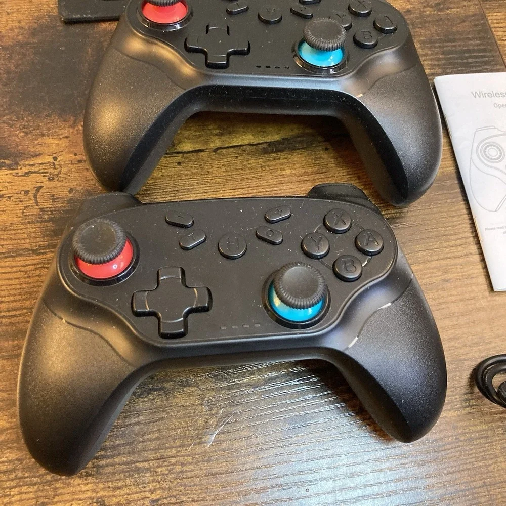 2 Pack Wireless Controllers for Nintendo Switch OLED Lt PC iOS Android Bluetooth