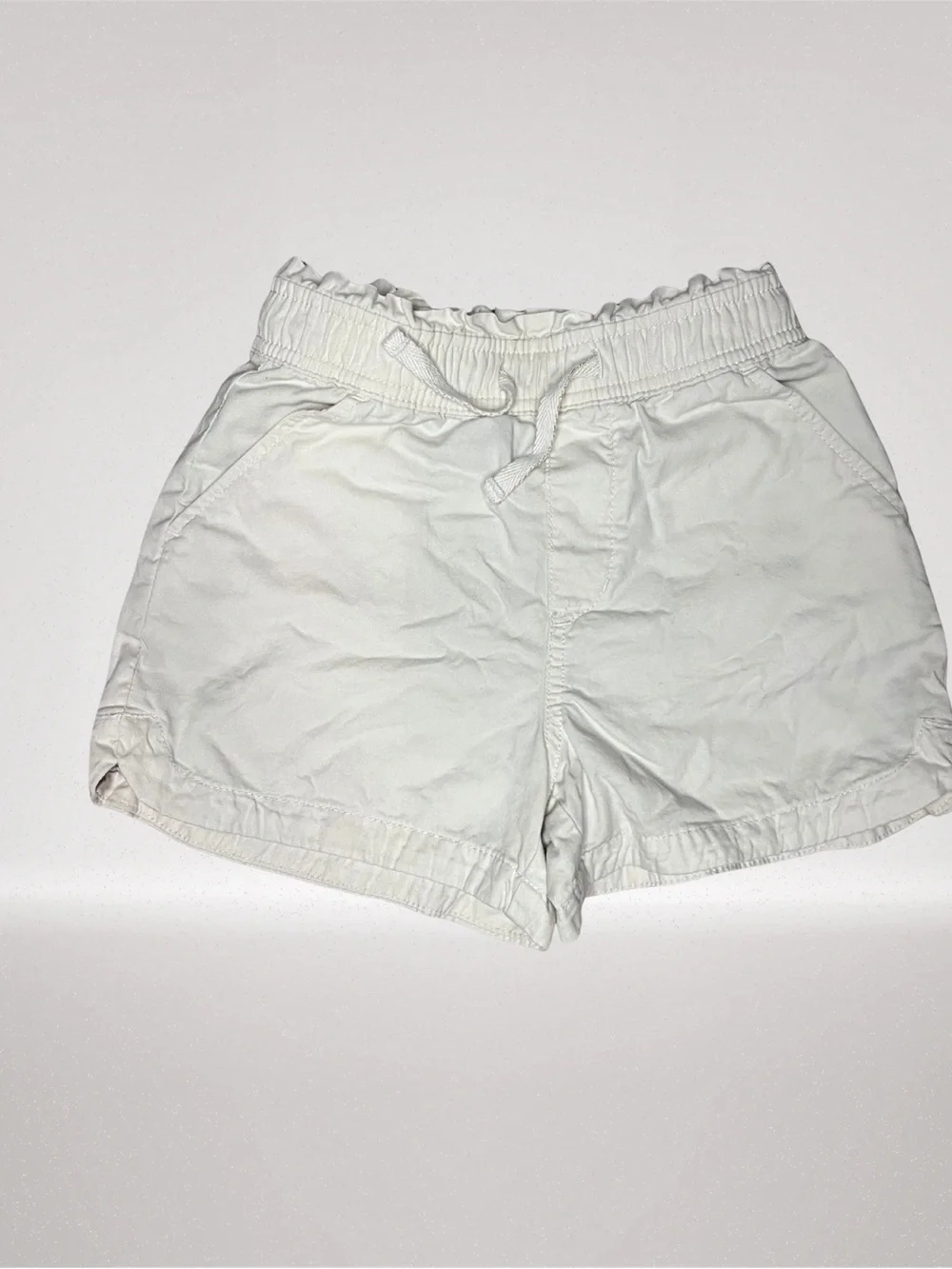 GAP Kids Girls Size 6/6X Light Tan Khaki Pull-On Shorts Elastic Waist