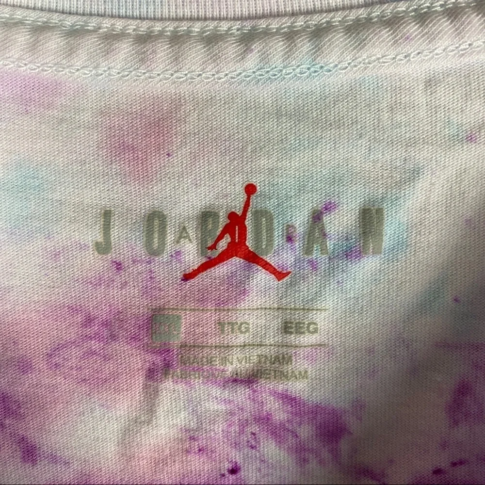 Air Jordan Logo Tie Dye Vintage Shirt Size XXL
