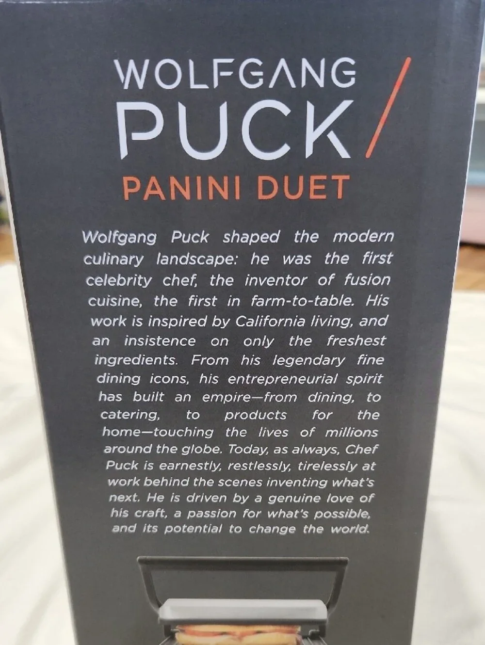 Wolfgang Pick Panini Duet Electric Grill - NIB