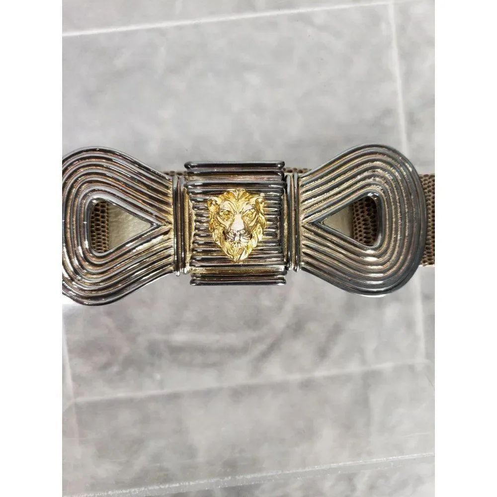 Mimi Di N Vintage Infinity Lion‎ Belt bow decoration closure1986