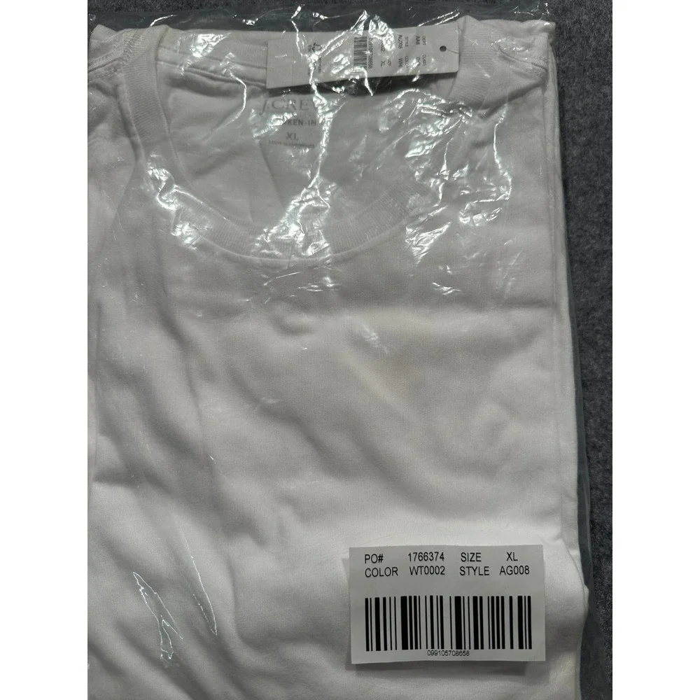 J.Crew Broken-In T-Shirt Mens XL White Short Sleeve Crewneck AG008 NWT