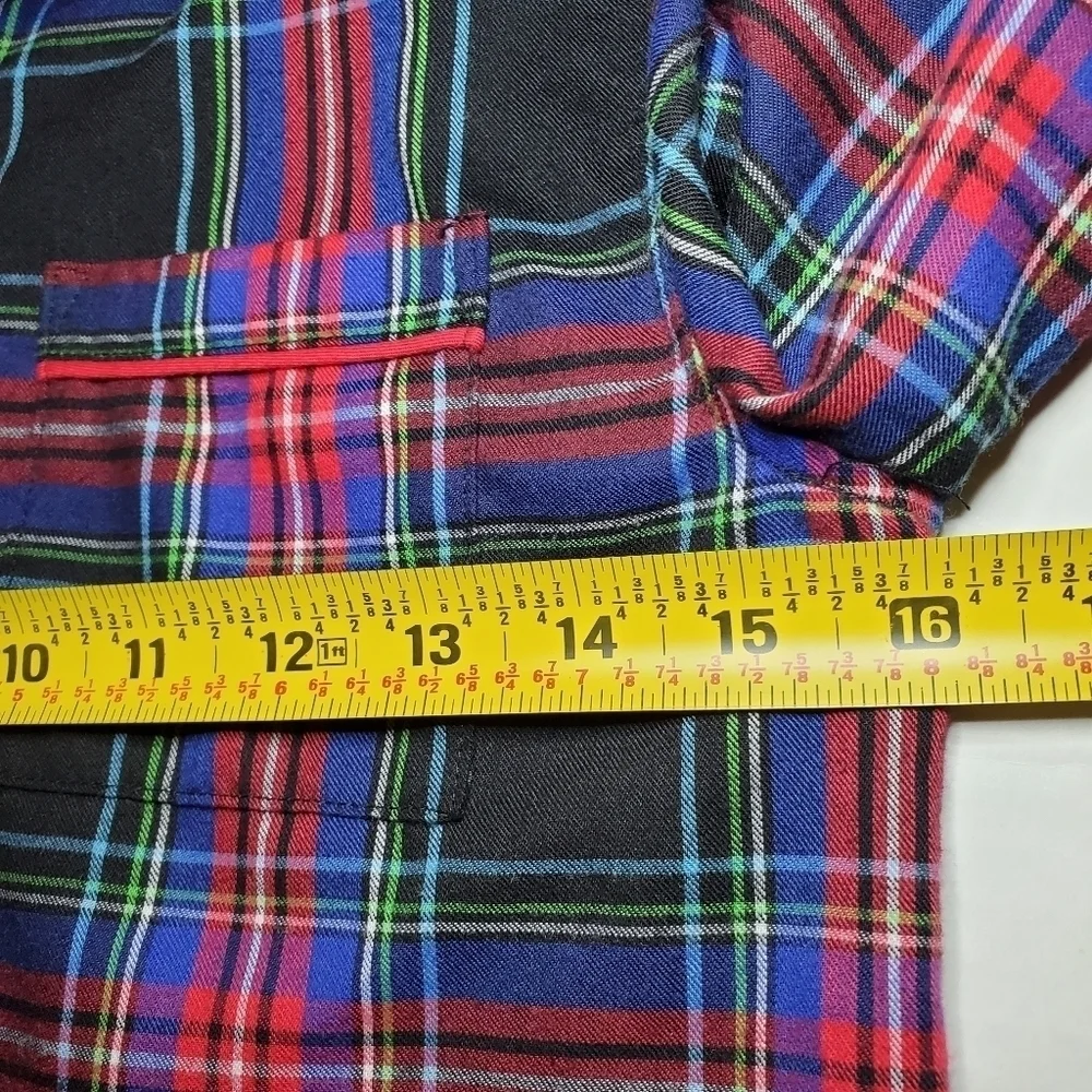 Crewcuts Plaid Pajama Top Sz L 10-12