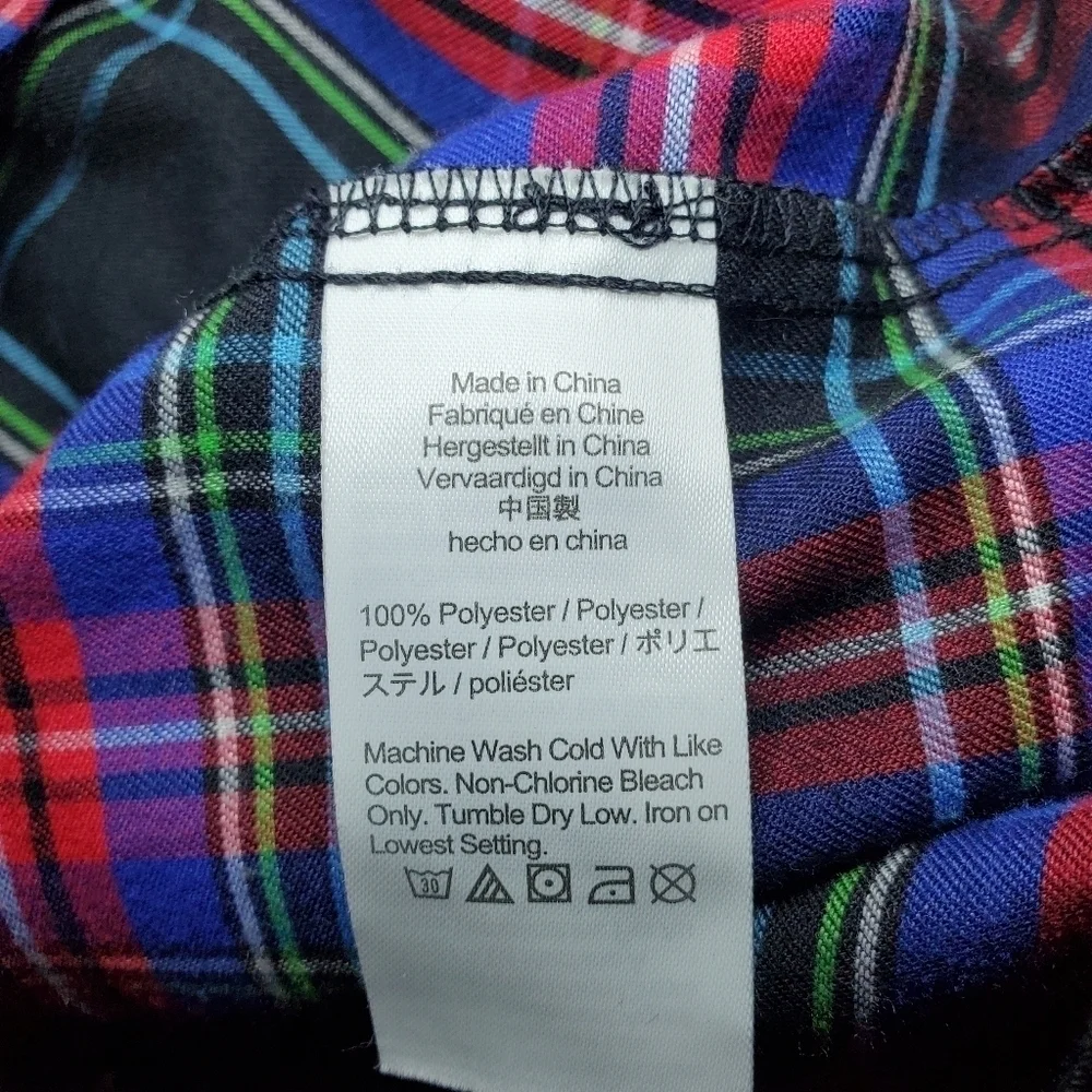 Crewcuts Plaid Pajama Top Sz L 10-12
