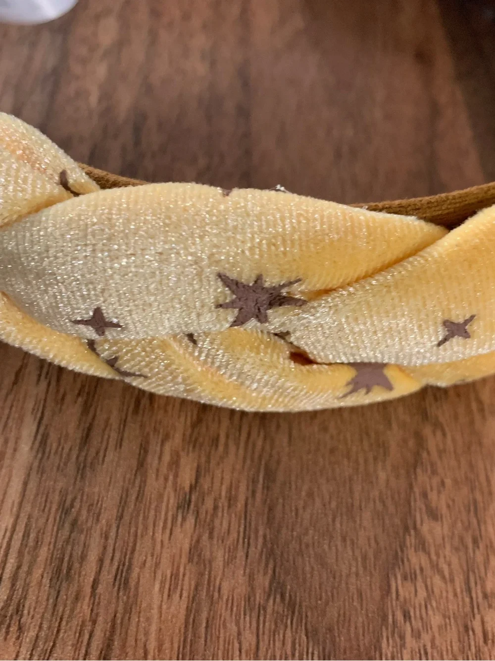 Disney Hercules Yellow Braided Headband with Star Accents