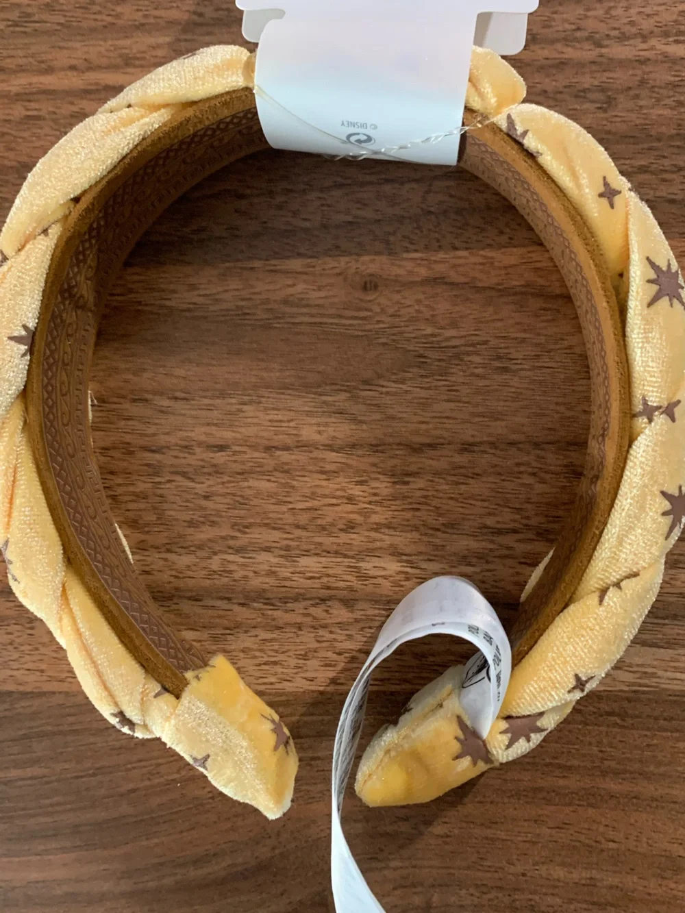 Disney Hercules Yellow Braided Headband with Star Accents