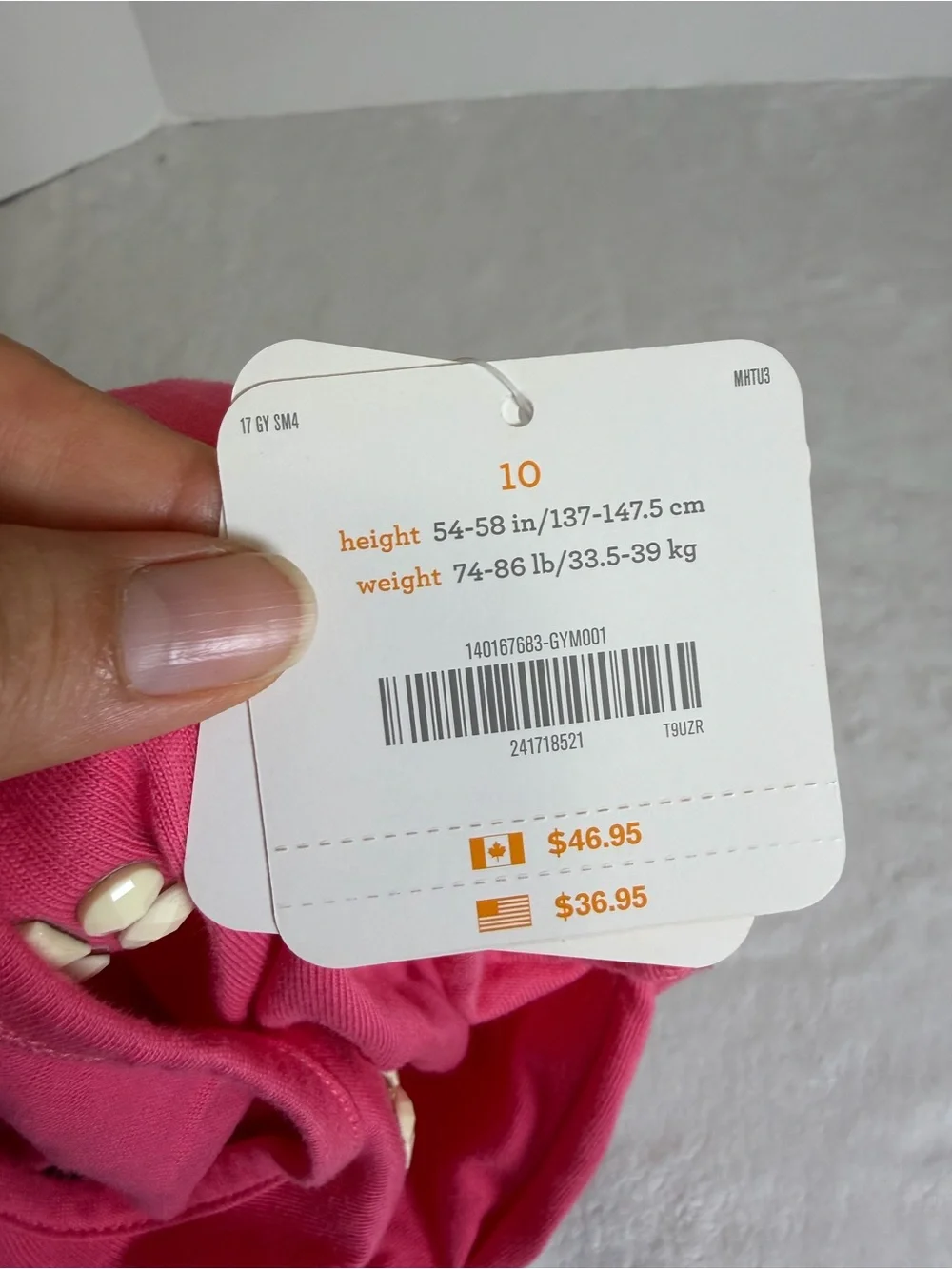 Gymboree sleeveless pink