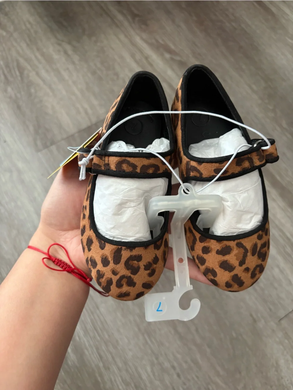 Carter's Leopard Print Mary Jane Flats - Brown & Black