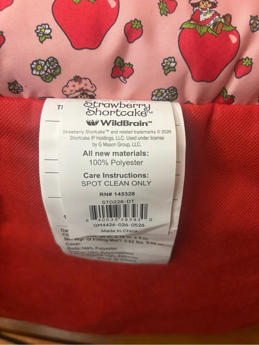 Strawberry Shortcake soft red