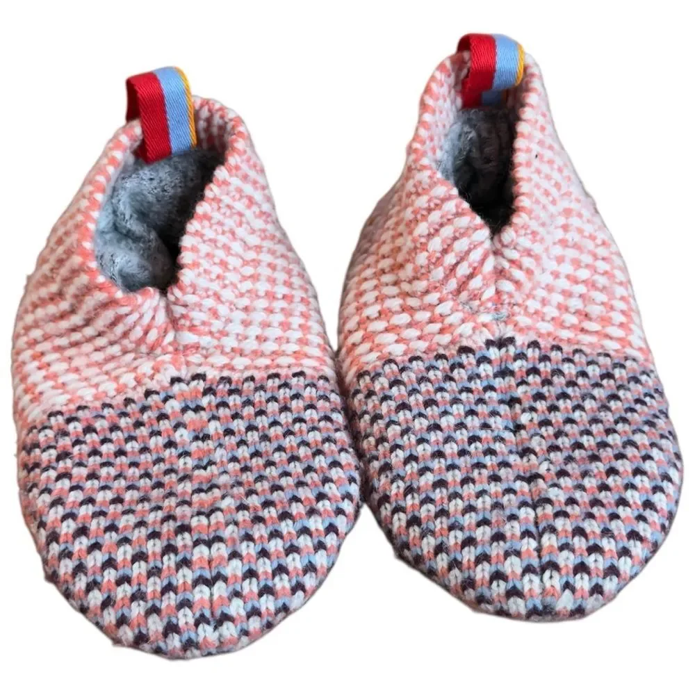 Bombas Kids Gripper Slippers Orange Cozy Footwear. Toddler Little Kid 5-7.