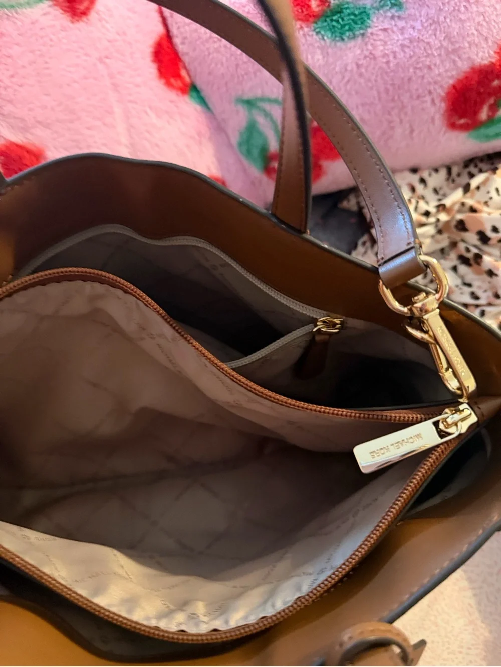 Michael Kors structured satchel