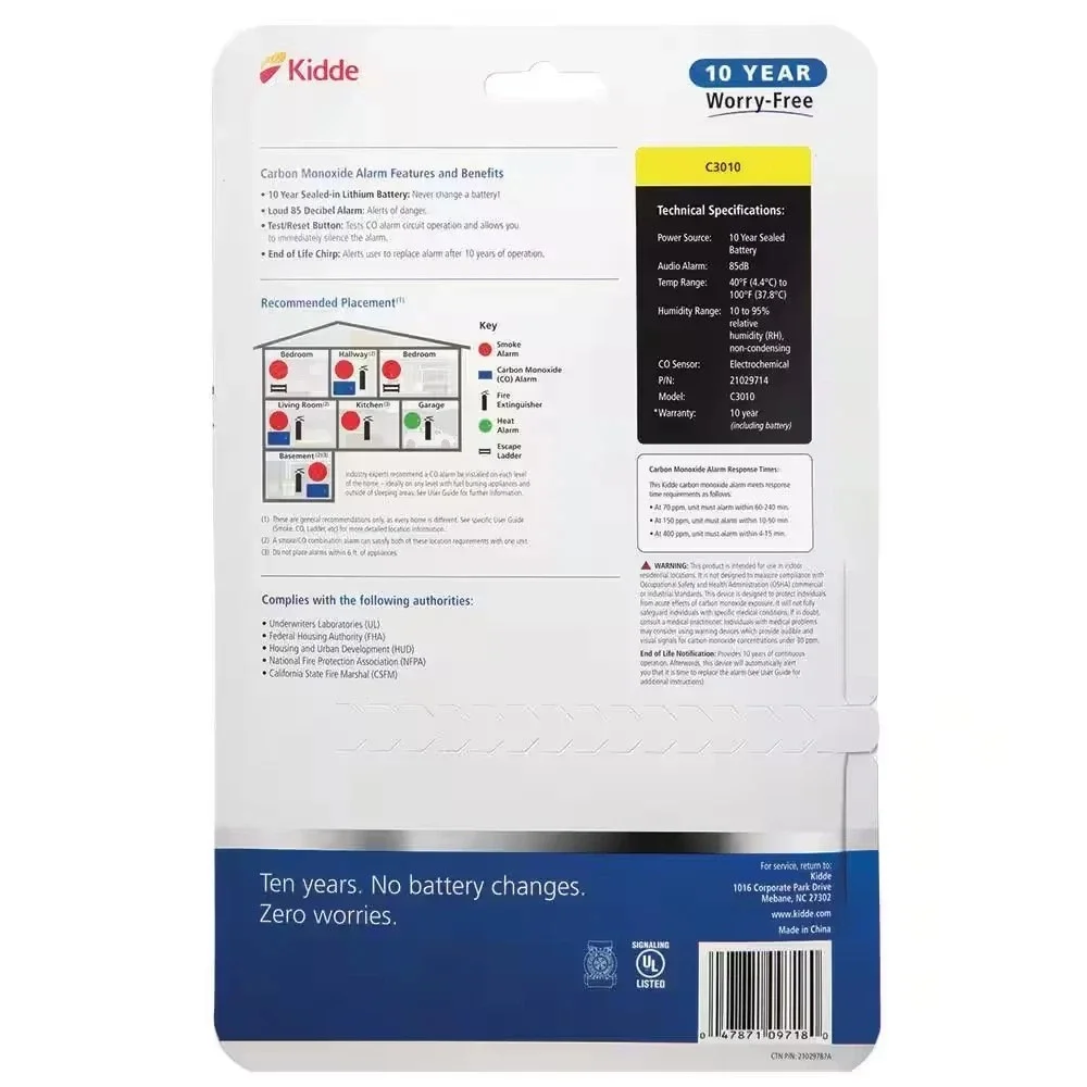 Kidde c3010 carbon