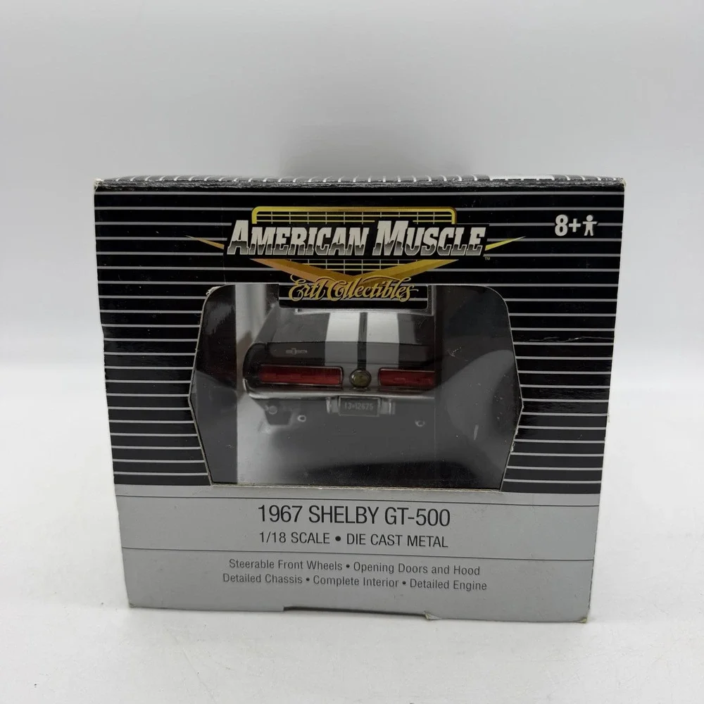 ERTL 39228 American Muscle 1967 Shelby GT-500 Black 1:18 Scale 2005 Die-Cast Car