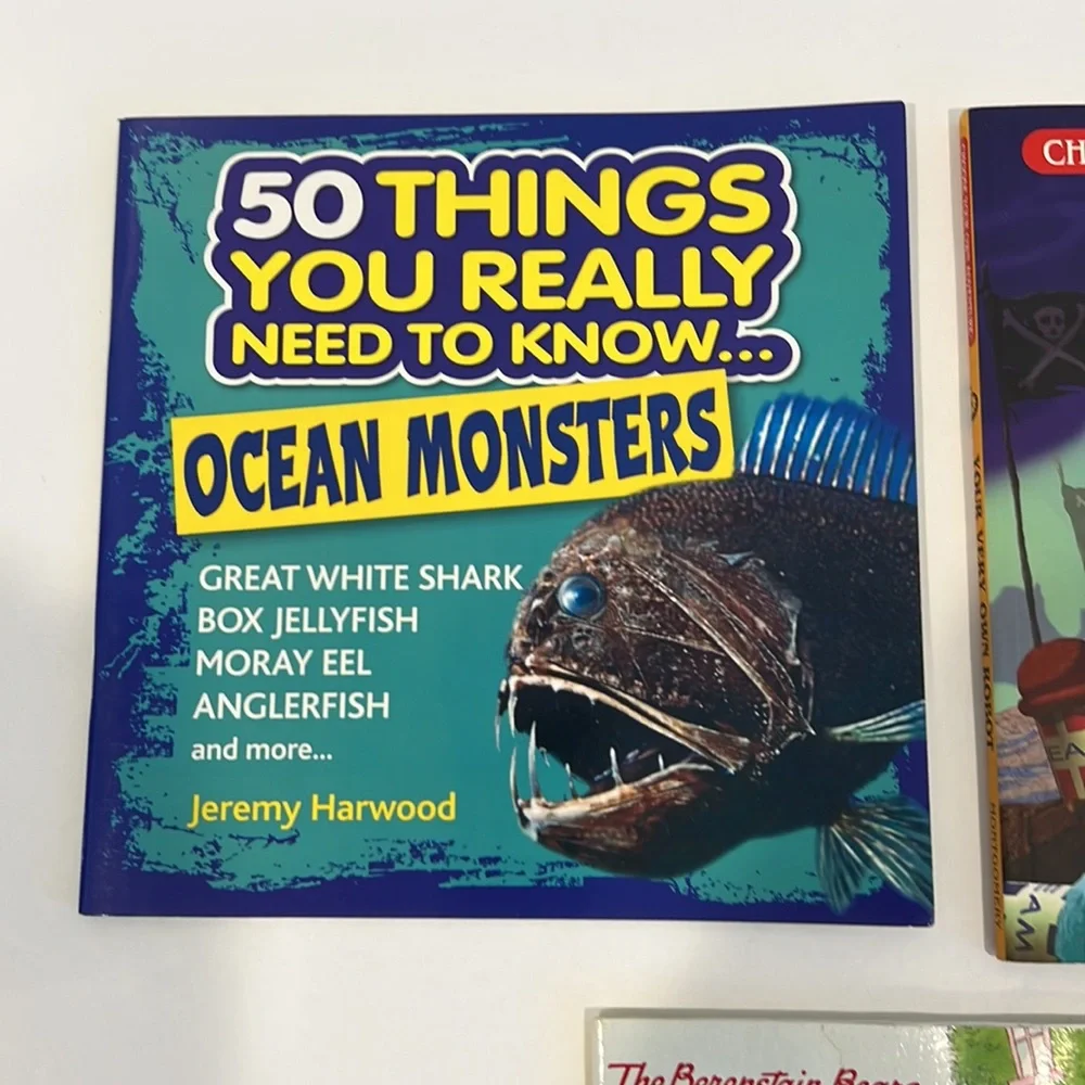 Kids Books: Ocean Monsters, Choose Your Own Adventure Robot, Berenstain Bears