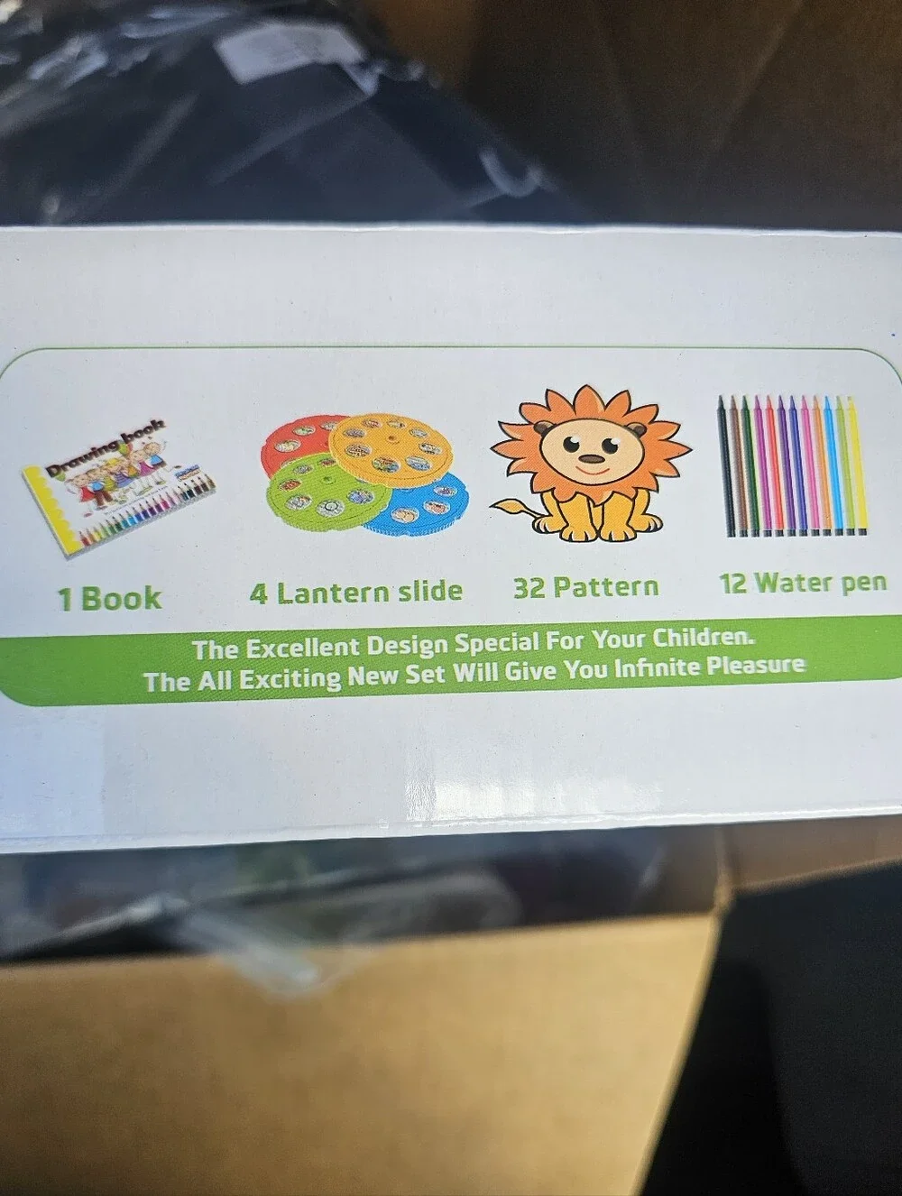Amazon Projector Draw Learning Painting Toy - Blue & Green