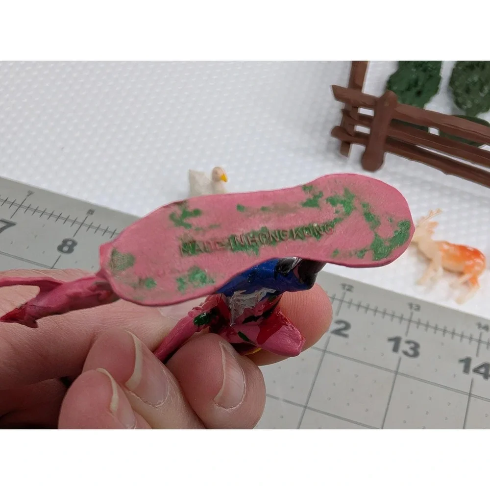 Plastic Hunting Scene Trees Fence Deer Foxhound Dog Hunter‎ Cake Toppers