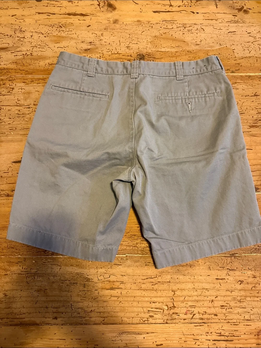 J. Crew Men's Light Gray Flat Front Chino Shorts