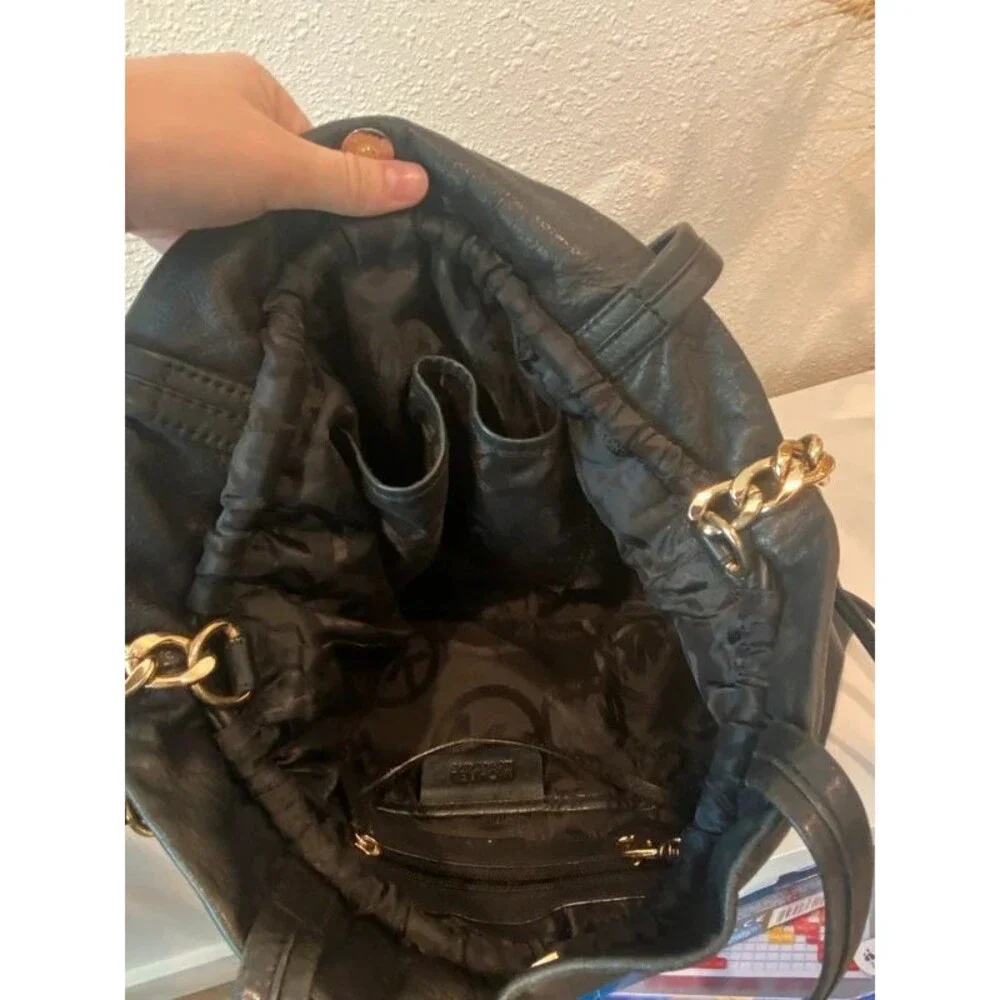 Michael Kors Black Bag Purse Should Hand Bag Leather with Charm