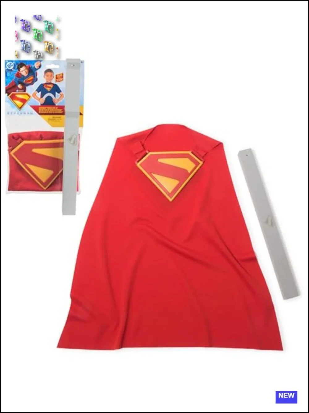 Superman Power Cape Set for Kids Halloween Costume with Chest Plate and