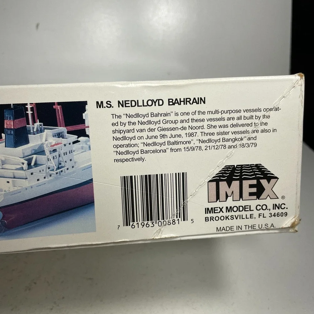 IMEX M.S. Nedlloyd Bahrain 1/400 Freight Vessel Plastic Model Kit 881