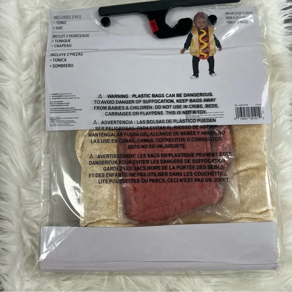 Hot Dog costume NEW infant 6-12 months Halloween