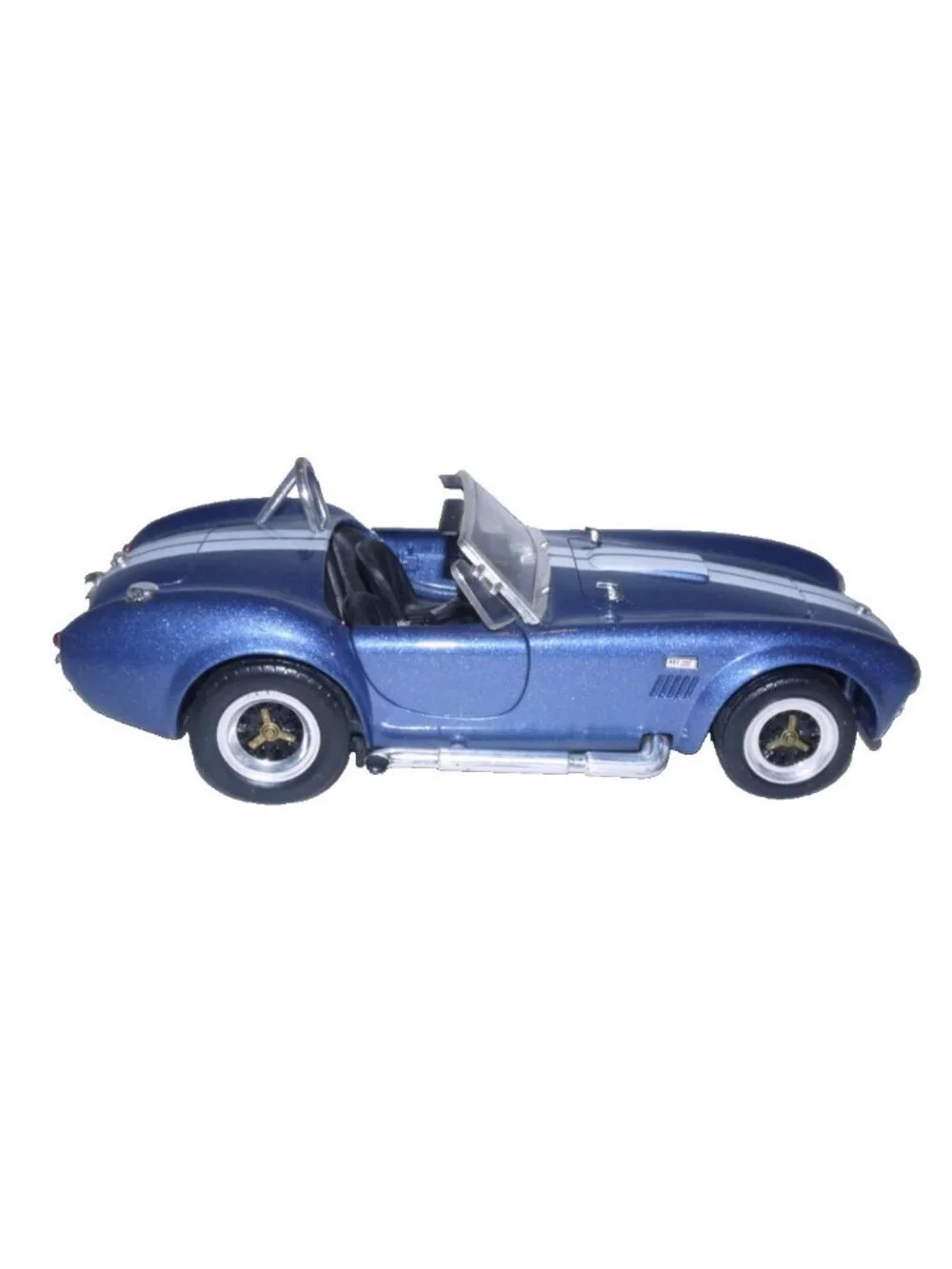Road Tough blue diecast Shelby Cobra 427 S/C convertible 1/18 scale model car