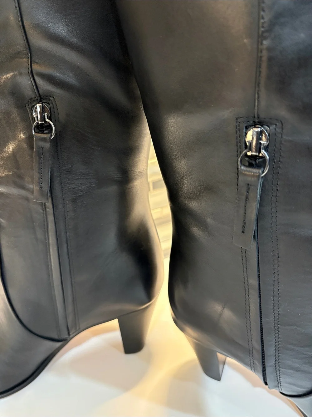 Franco Sarto Jaycen Black Over-the-Knee Pointed Toe Boots