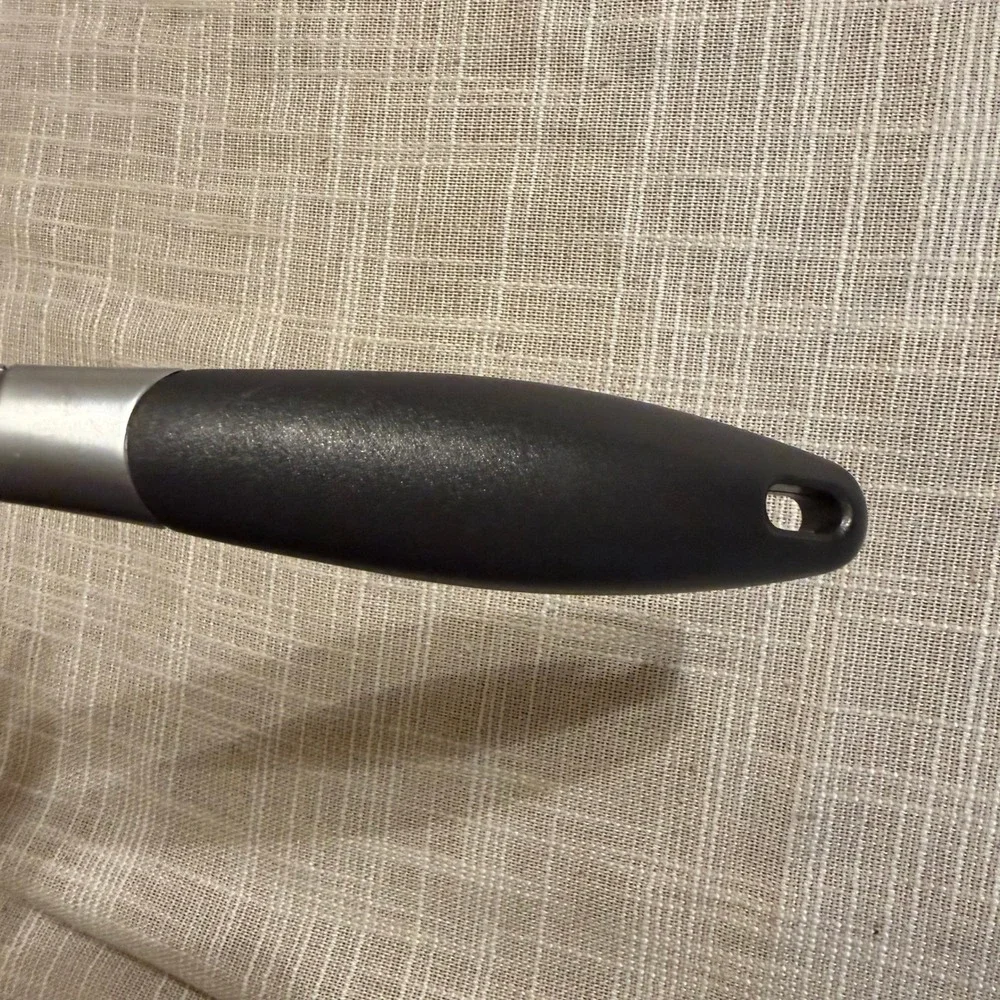 Ekco‎ Stainless Steel Slotted Spoon Black Ergonomic Handle 14 Inch Kitchen Tool