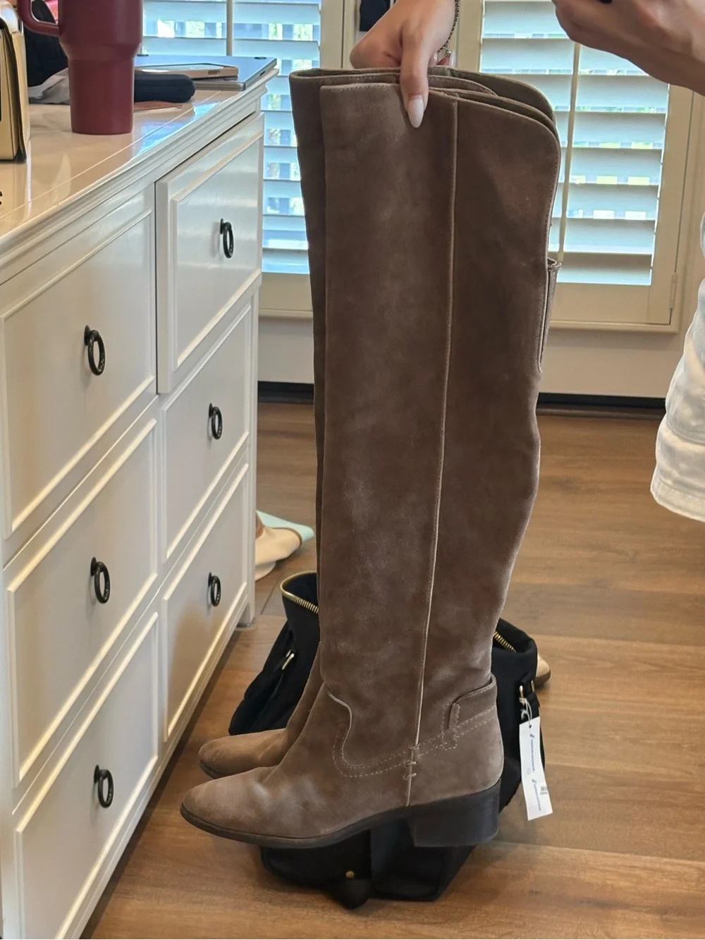 Dolce Vita Women's Brown Suede Knee-High Boots
