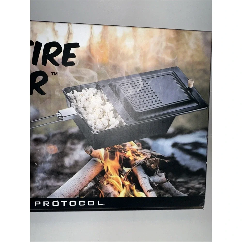 Campfire Popcorn Popper Protocol Camping Popcorn Maker 3 Quarts 5 Minutes‎ Long