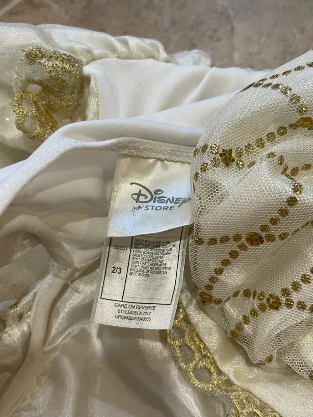 Disney Store 2012 Rapunzel Tangled Ever After Wedding Dress Costume 2/3