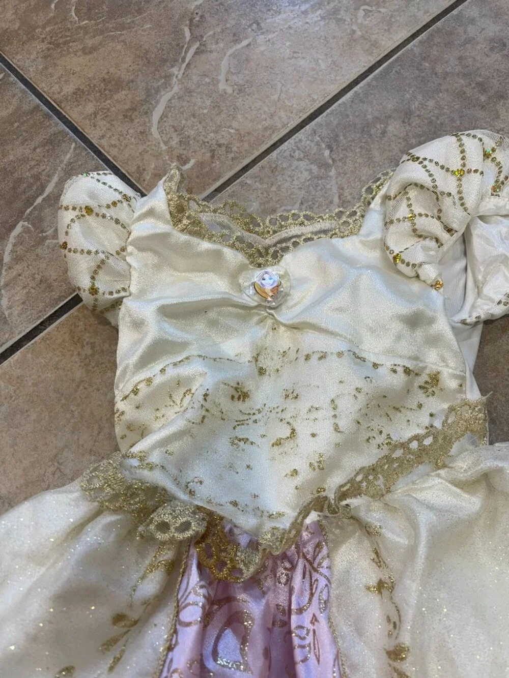 Disney Store 2012 Rapunzel Tangled Ever After Wedding Dress Costume 2/3