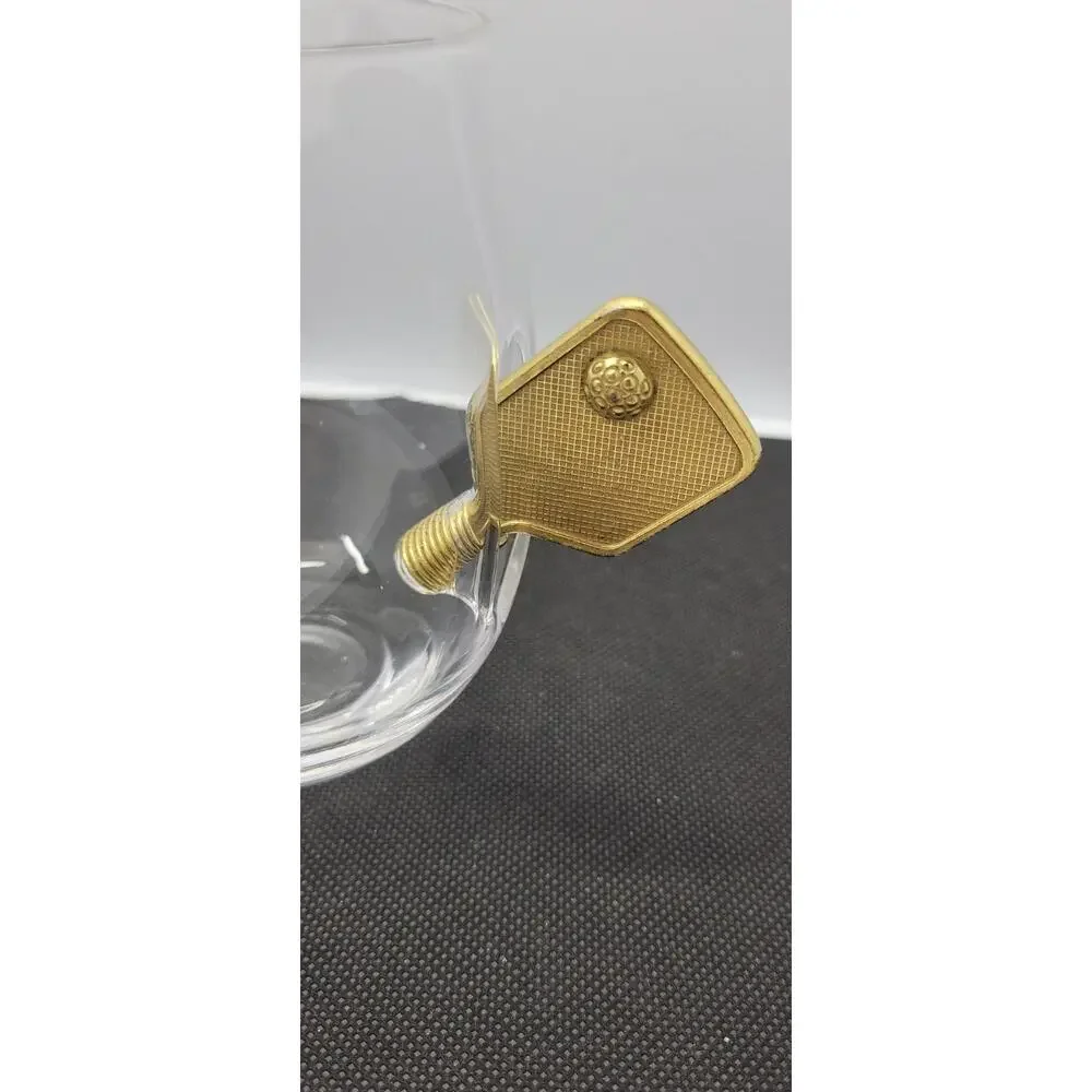 Pickleball Stemless Wine Glasses | Single | Stuck In The Glass Pickle Ball Pa...