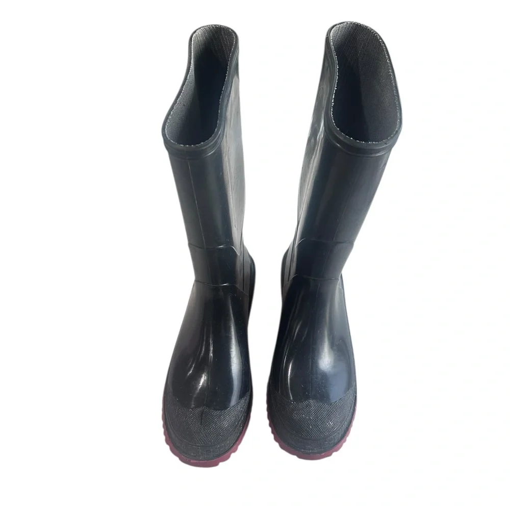 LaCrosse Black Boots with Red‎ Soles Youth Size 5