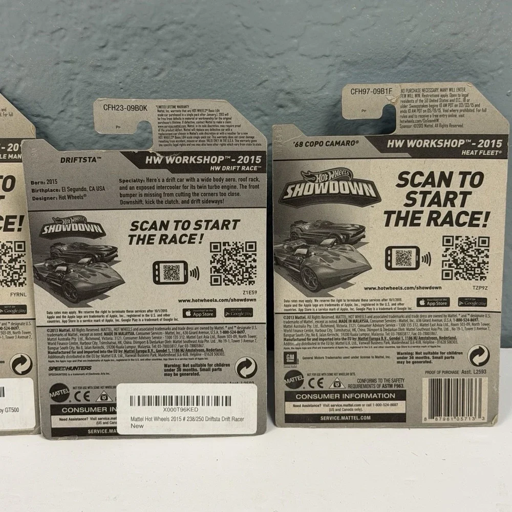 Hot Wheels Bent‎ Cards Still Sealed Lot Of 4 Various Models